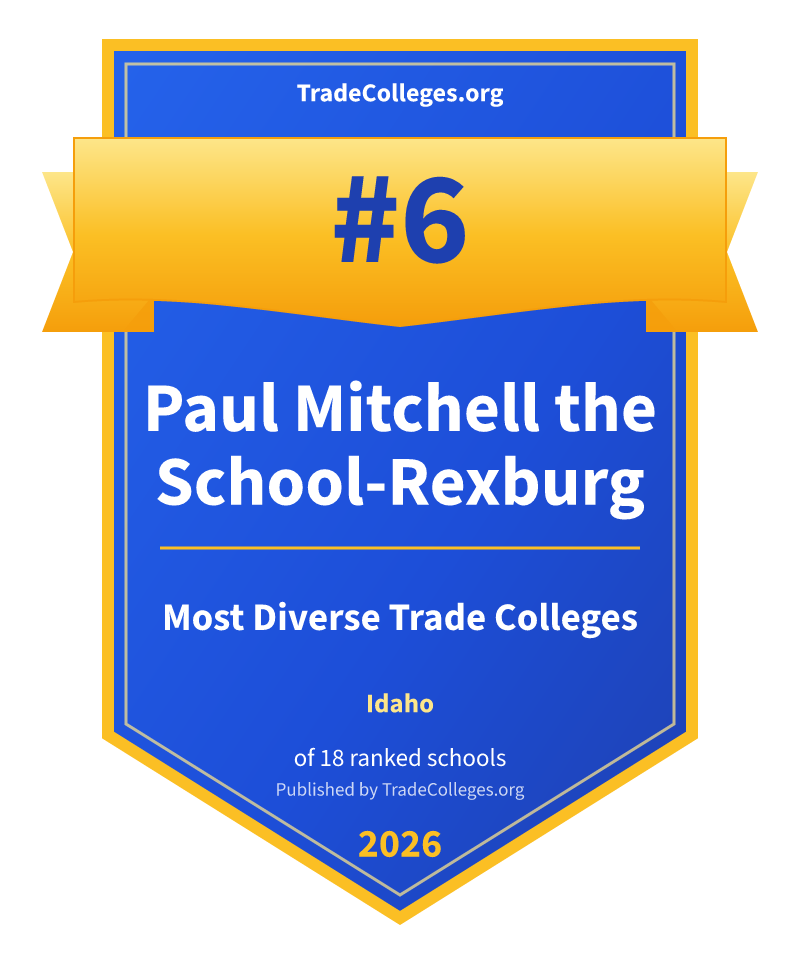 Paul Mitchell the School-Rexburg — #6 of 18 ranked most diverse trade colleges in Idaho, TradeColleges.org 2026