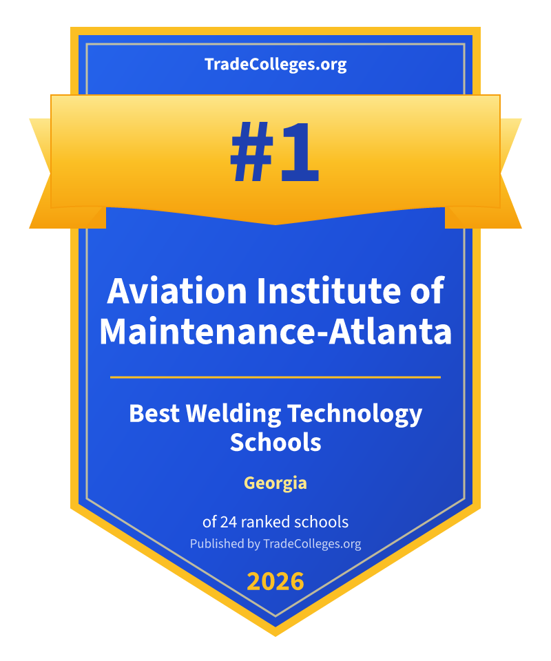 Aviation Institute of Maintenance-Atlanta — #1 of 24 ranked welding technology schools in Georgia, TradeColleges.org 2026