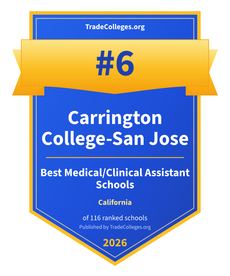 Carrington College-San Jose — #6 of 116 ranked medical/clinical assistant schools in California, TradeColleges.org 2026