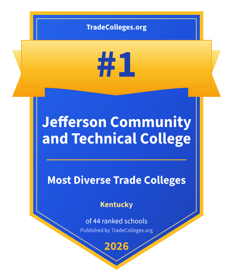 Jefferson Community and Technical College — #1 of 44 ranked most diverse trade colleges in Kentucky, TradeColleges.org 2026