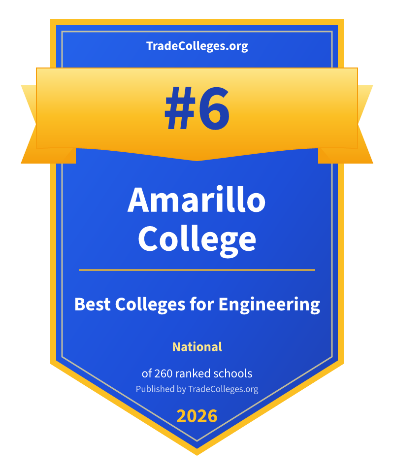Amarillo College — #6 of 260 ranked colleges for engineering nationally, TradeColleges.org 2026