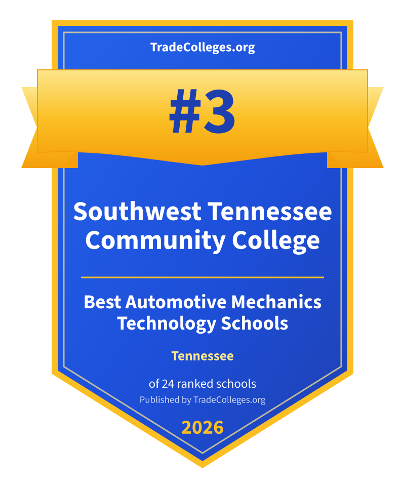 Southwest Tennessee Community College — #3 of 24 ranked automotive mechanics technology schools in Tennessee, TradeColleges.org 2026
