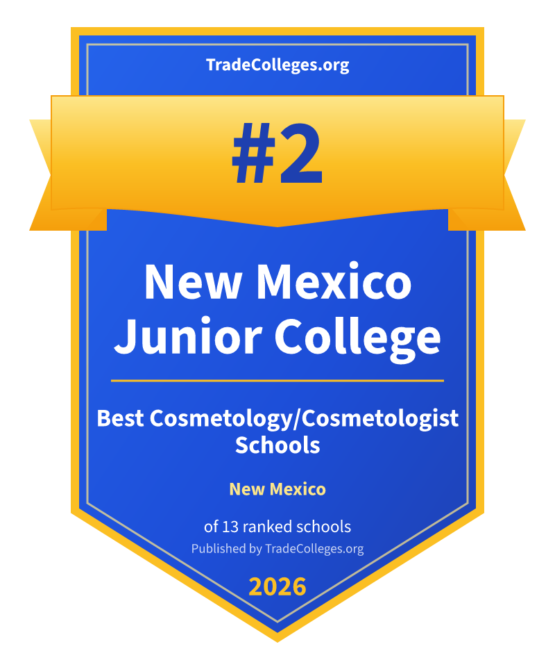 New Mexico Junior College — #2 of 13 ranked cosmetology/cosmetologist schools in New Mexico, TradeColleges.org 2026