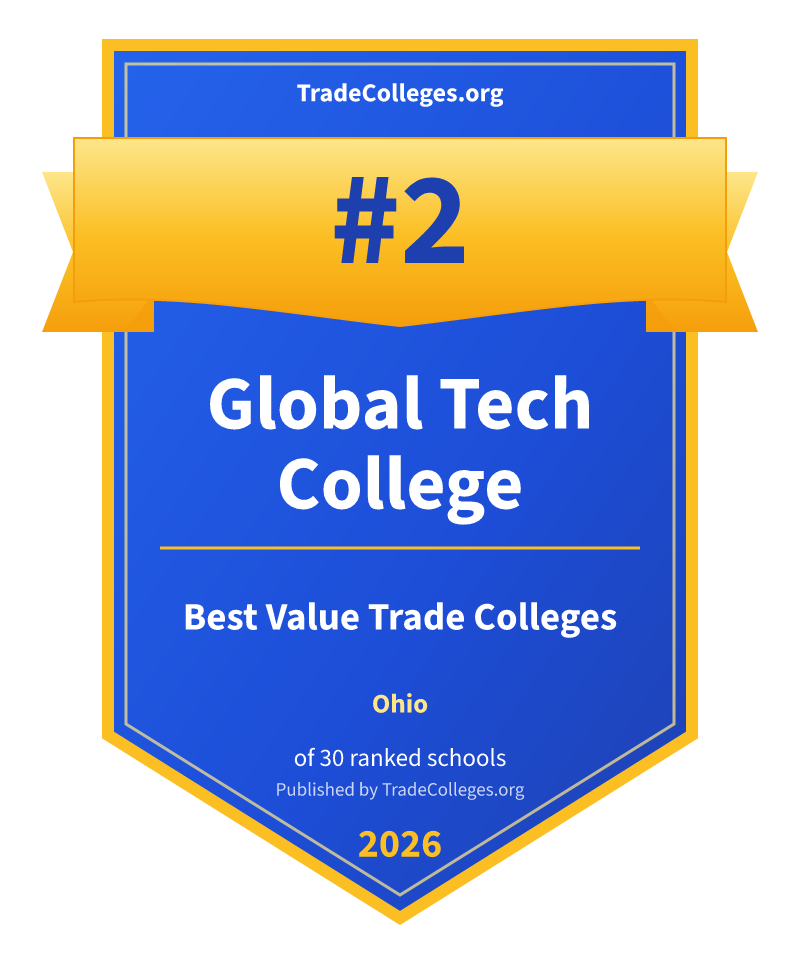 Global Tech College — #2 of 30 ranked value trade colleges in Ohio, TradeColleges.org 2026