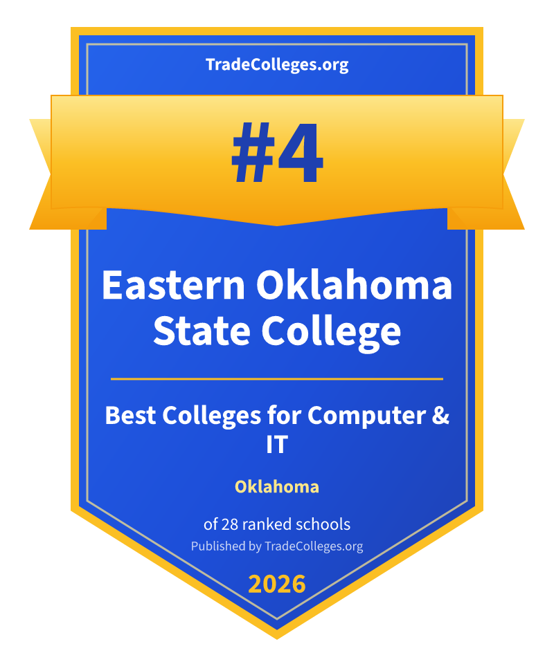 Eastern Oklahoma State College — #4 of 28 ranked colleges for computer & it in Oklahoma, TradeColleges.org 2026