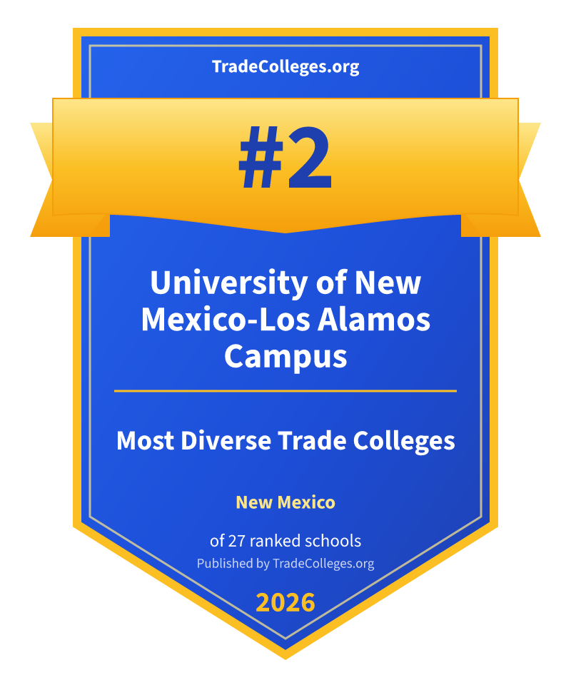 University of New Mexico-Los Alamos Campus — #2 of 27 ranked most diverse trade colleges in New Mexico, TradeColleges.org 2026