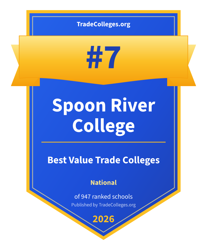 Spoon River College — #7 of 947 ranked value trade colleges nationally, TradeColleges.org 2026