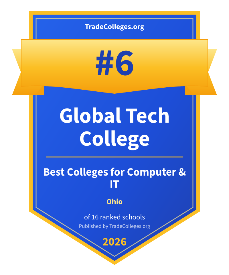 Global Tech College — #6 of 16 ranked colleges for computer & it in Ohio, TradeColleges.org 2026