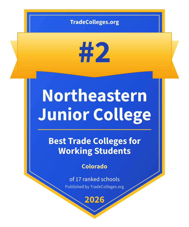Northeastern Junior College — #2 of 17 ranked trade colleges for working students in Colorado, TradeColleges.org 2026