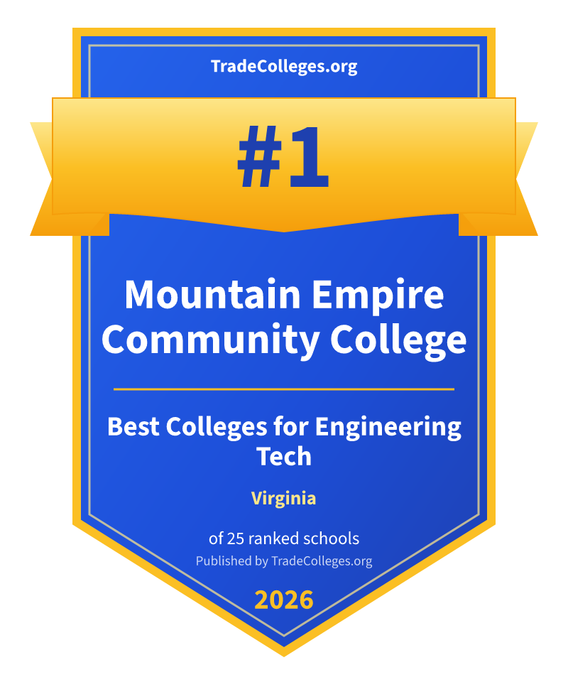 Mountain Empire Community College — #1 of 25 ranked colleges for engineering tech in Virginia, TradeColleges.org 2026