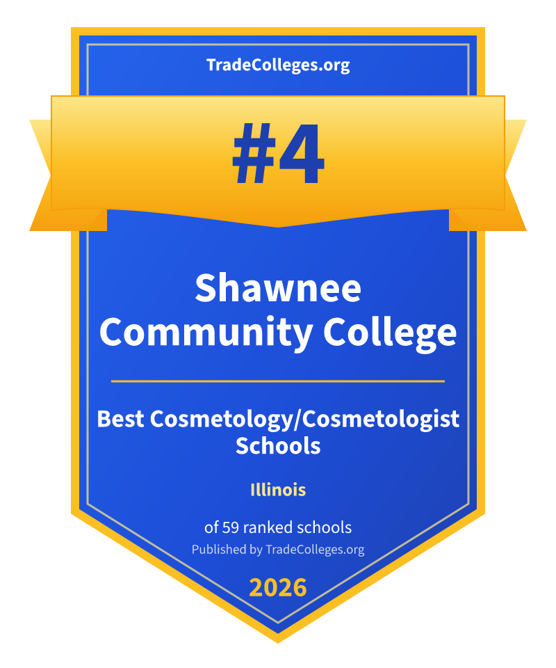 Shawnee Community College — #4 of 59 ranked cosmetology/cosmetologist schools in Illinois, TradeColleges.org 2026