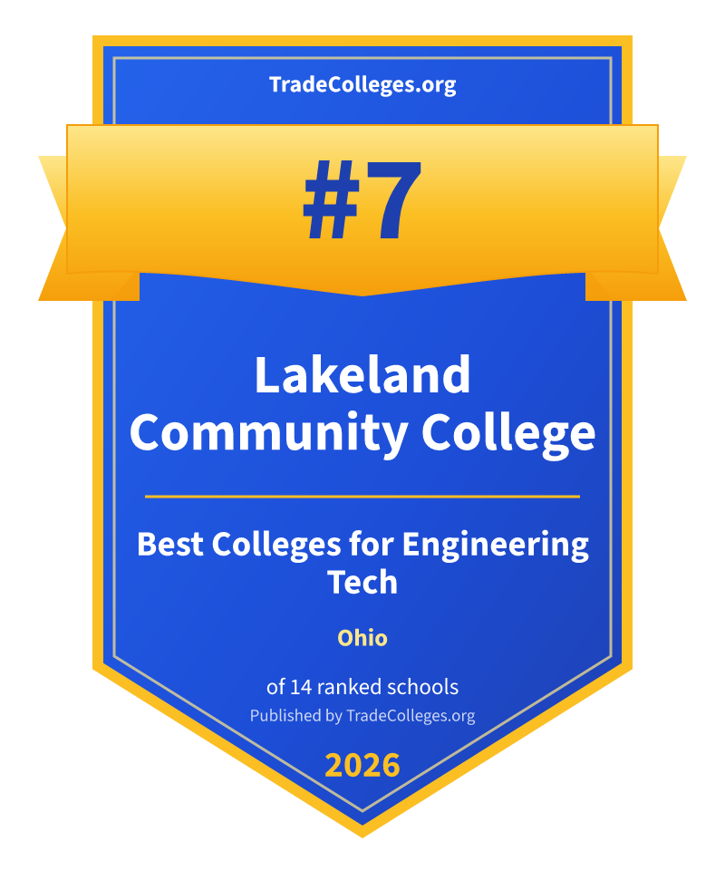 Lakeland Community College — #7 of 14 ranked colleges for engineering tech in Ohio, TradeColleges.org 2026