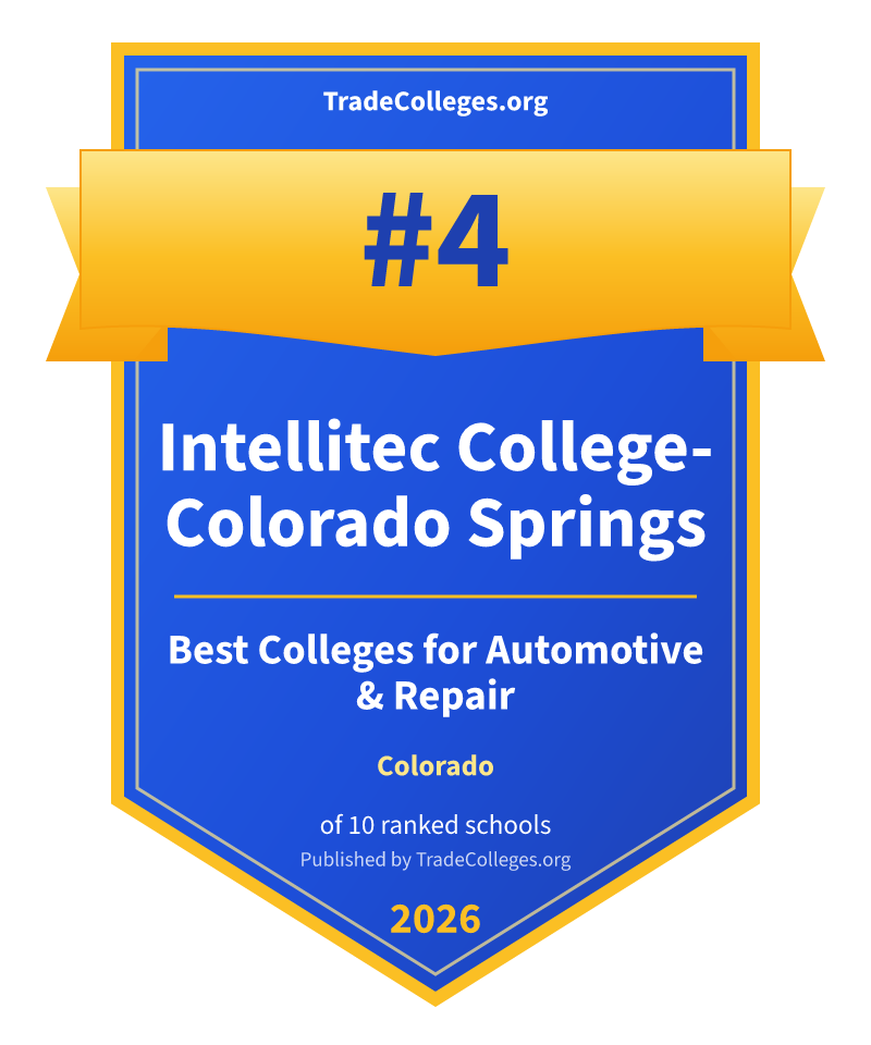 Intellitec College-Colorado Springs — #4 of 10 ranked colleges for automotive & repair in Colorado, TradeColleges.org 2026