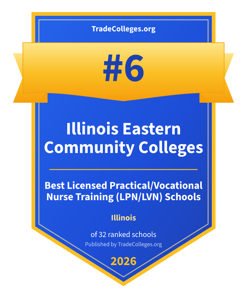 Illinois Eastern Community Colleges — #6 of 32 ranked licensed practical/vocational nurse training (lpn/lvn) schools in Illinois, TradeColleges.org 2026