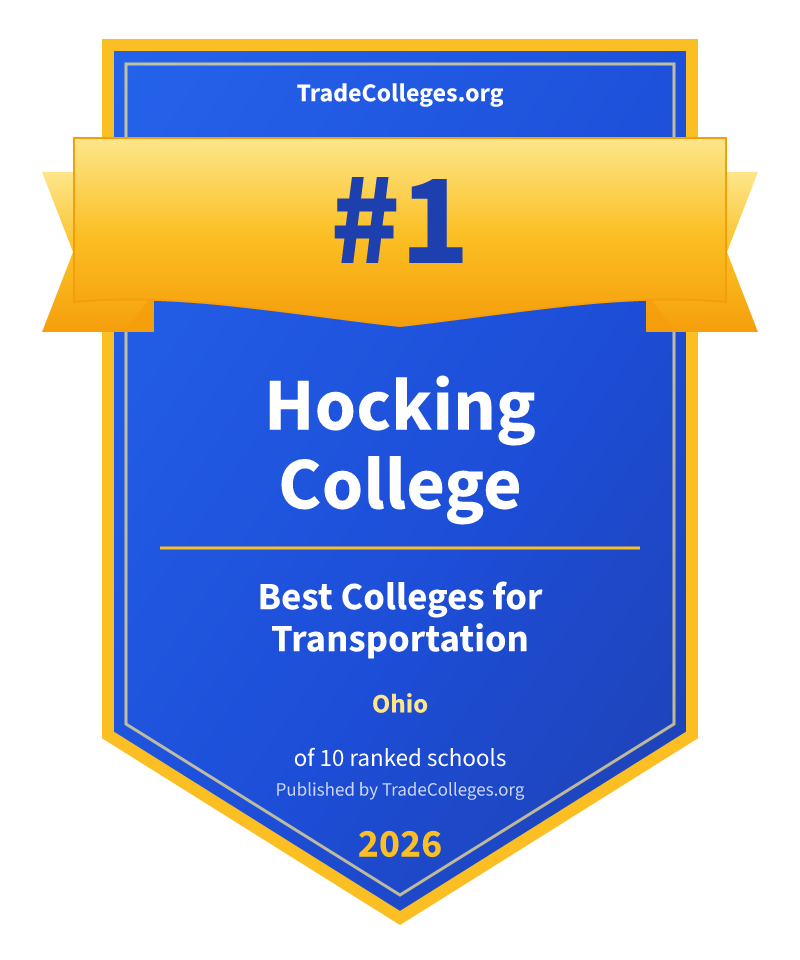 Hocking College — #1 of 10 ranked colleges for transportation in Ohio, TradeColleges.org 2026