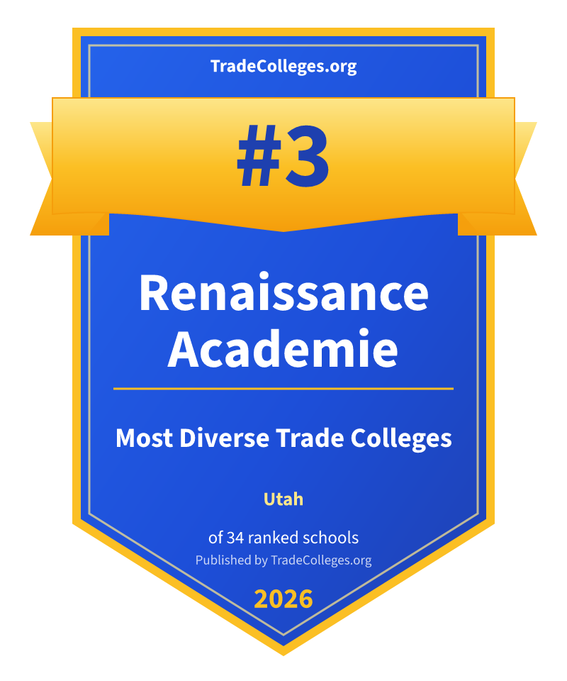 Renaissance Academie — #3 of 34 ranked most diverse trade colleges in Utah, TradeColleges.org 2026