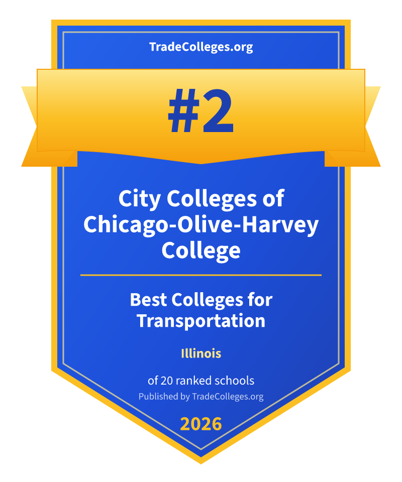 City Colleges of Chicago-Olive-Harvey College — #2 of 20 ranked colleges for transportation in Illinois, TradeColleges.org 2026