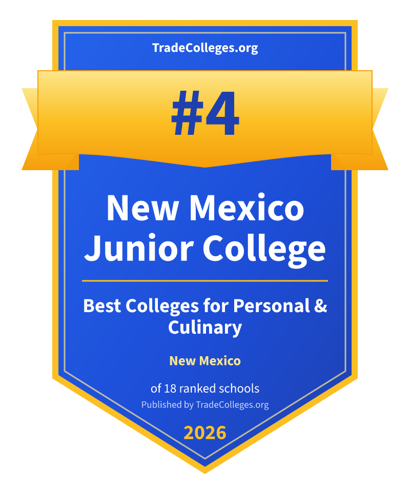 New Mexico Junior College — #4 of 18 ranked colleges for personal & culinary in New Mexico, TradeColleges.org 2026