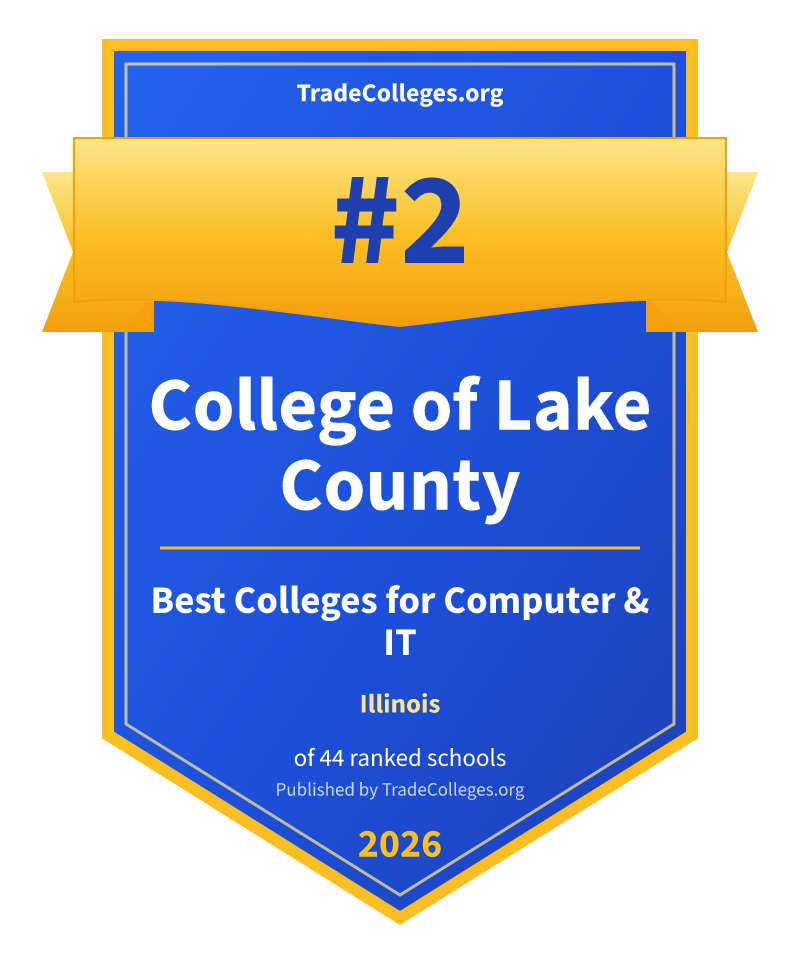 College of Lake County — #2 of 44 ranked colleges for computer & it in Illinois, TradeColleges.org 2026