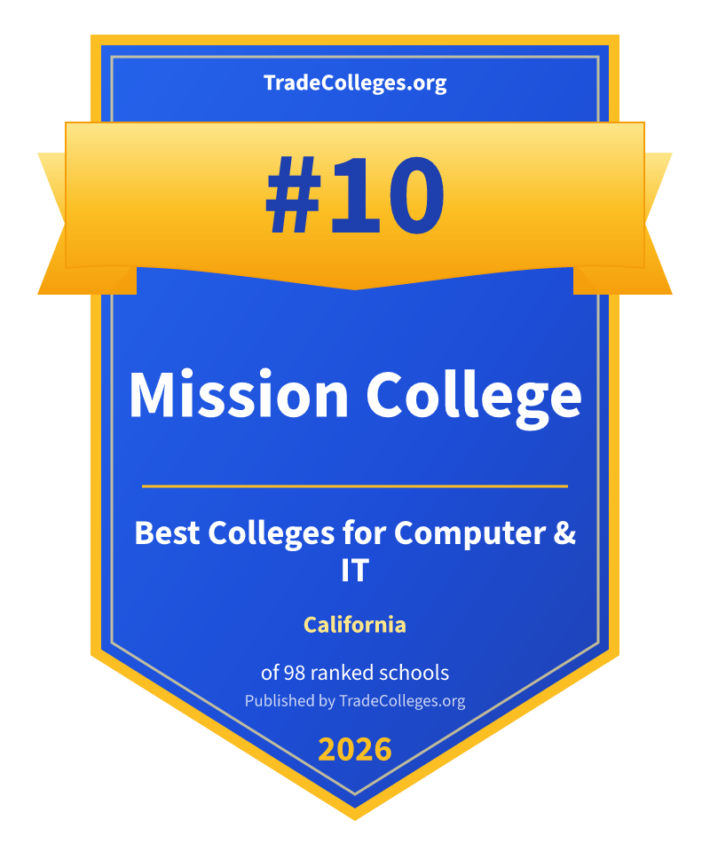 Mission College — #10 of 98 ranked colleges for computer & it in California, TradeColleges.org 2026