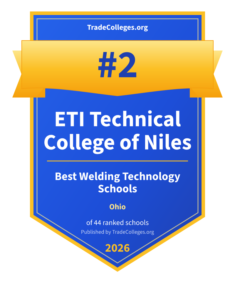 ETI Technical College of Niles — #2 of 44 ranked welding technology schools in Ohio, TradeColleges.org 2026