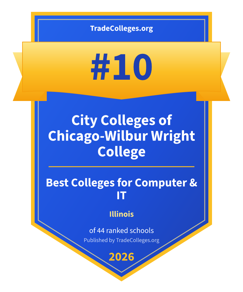 City Colleges of Chicago-Wilbur Wright College — #10 of 44 ranked colleges for computer & it in Illinois, TradeColleges.org 2026