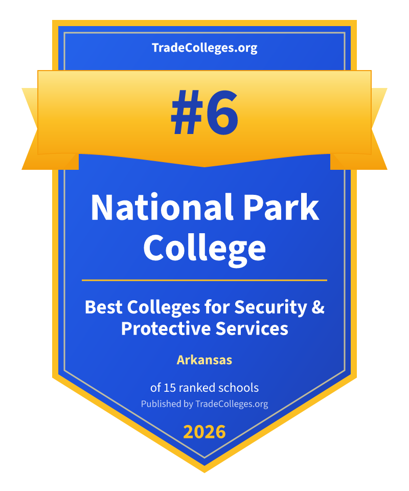 National Park College — #6 of 15 ranked colleges for security & protective services in Arkansas, TradeColleges.org 2026