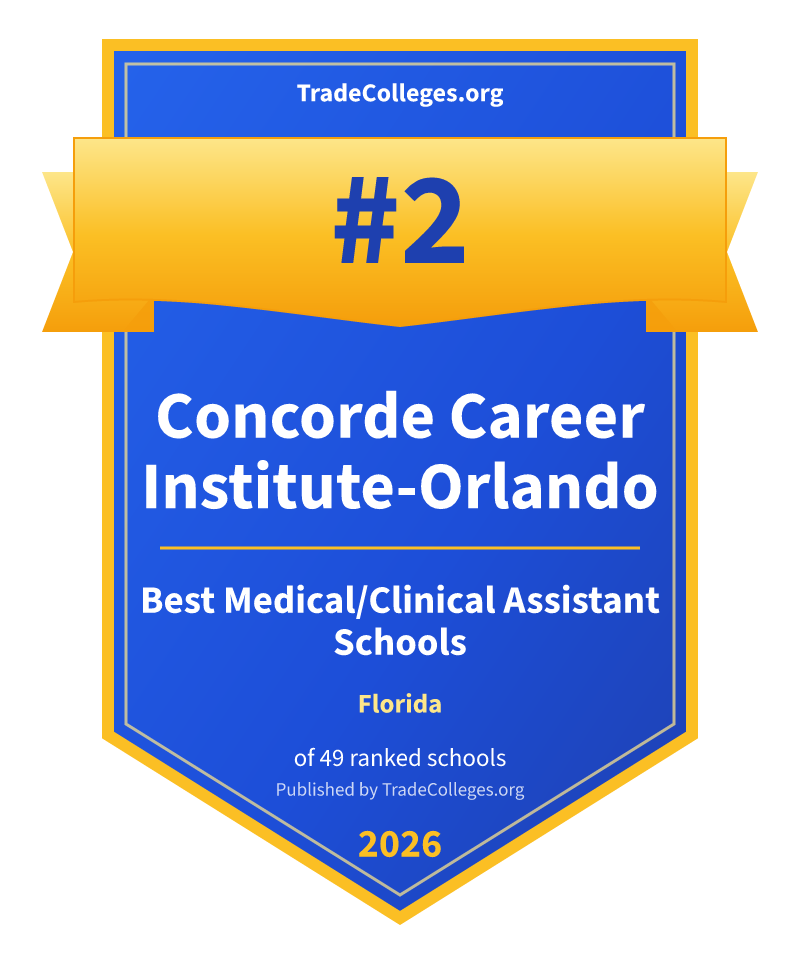 Concorde Career Institute-Orlando — #2 of 49 ranked medical/clinical assistant schools in Florida, TradeColleges.org 2026