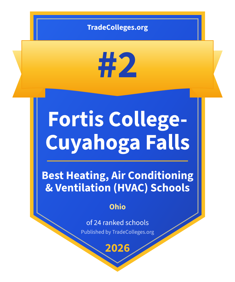 Fortis College-Cuyahoga Falls — #2 of 24 ranked heating, air conditioning & ventilation (hvac) schools in Ohio, TradeColleges.org 2026