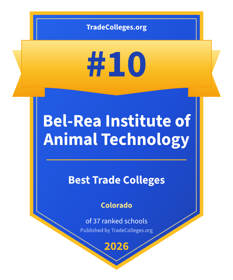 Bel-Rea Institute of Animal Technology — #10 of 37 ranked trade colleges in Colorado, TradeColleges.org 2026