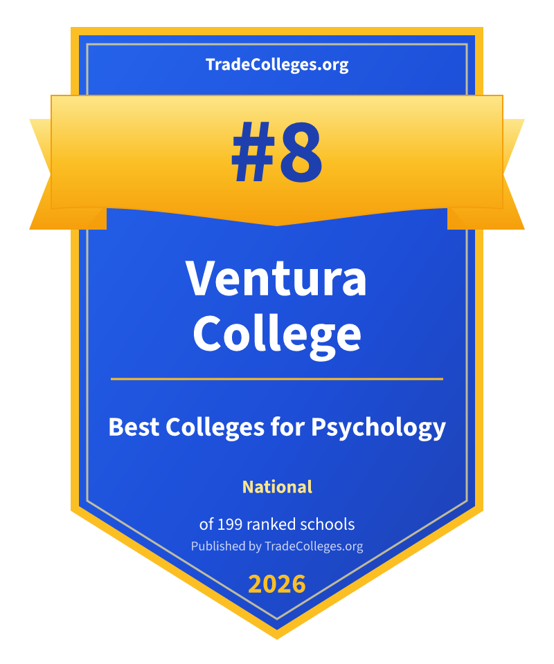 Ventura College — #8 of 199 ranked colleges for psychology nationally, TradeColleges.org 2026