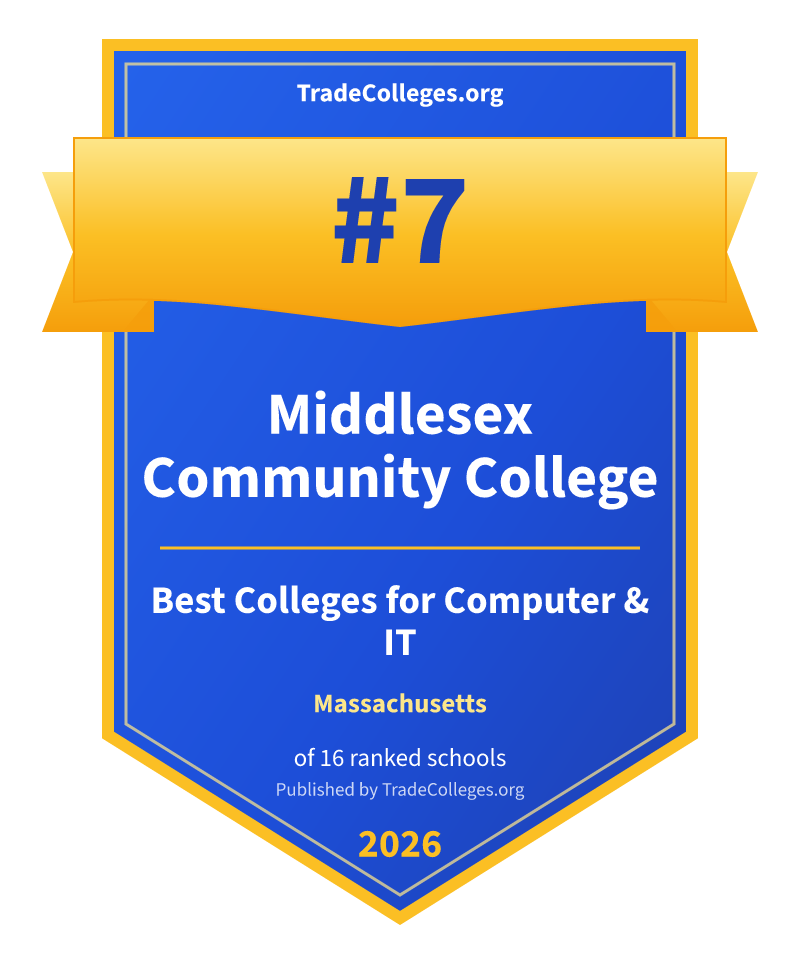 Middlesex Community College — #7 of 16 ranked colleges for computer & it in Massachusetts, TradeColleges.org 2026