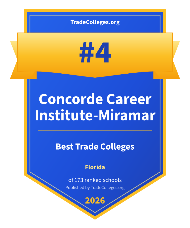 Concorde Career Institute-Miramar — #4 of 173 ranked trade colleges in Florida, TradeColleges.org 2026