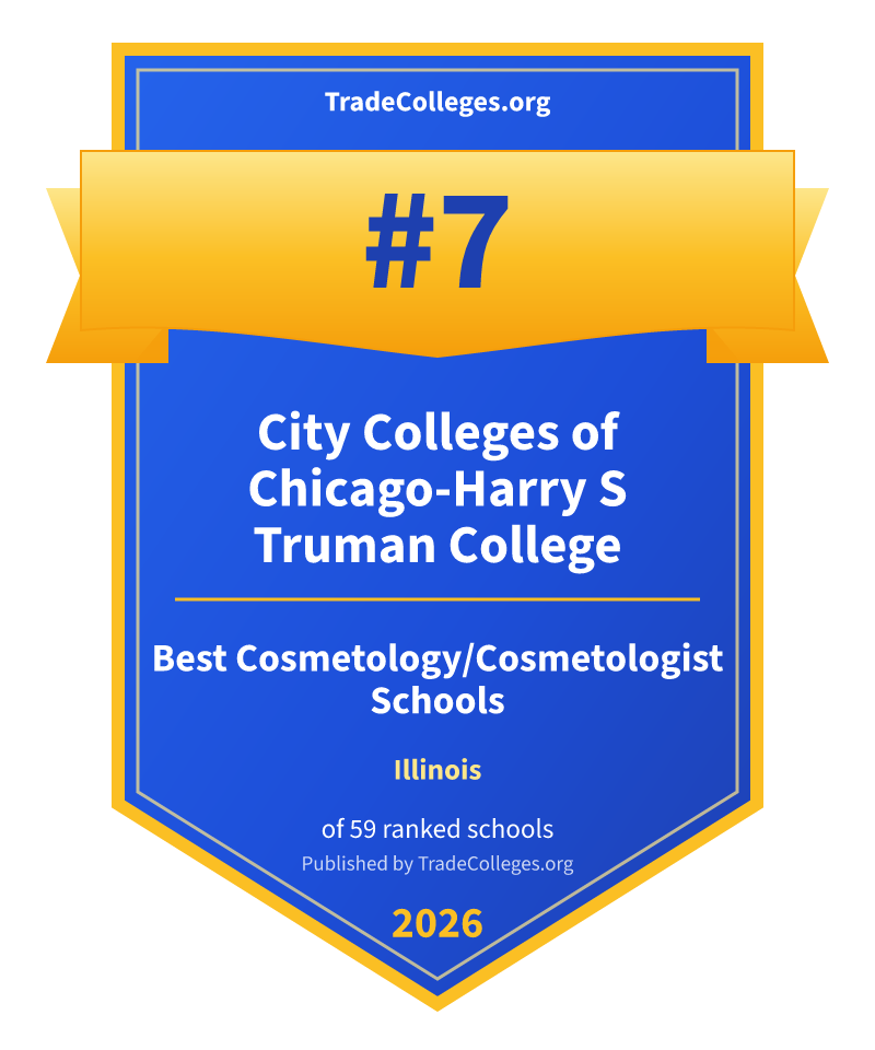 City Colleges of Chicago-Harry S Truman College — #7 of 59 ranked cosmetology/cosmetologist schools in Illinois, TradeColleges.org 2026