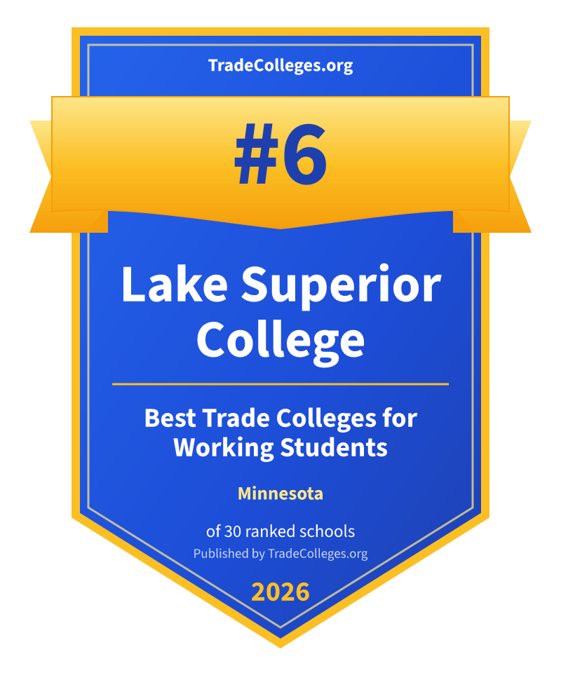 Lake Superior College — #6 of 30 ranked trade colleges for working students in Minnesota, TradeColleges.org 2026