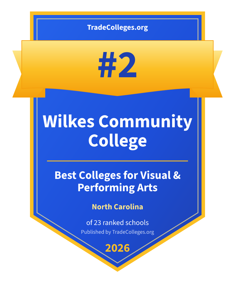 Wilkes Community College — #2 of 23 ranked colleges for visual & performing arts in North Carolina, TradeColleges.org 2026