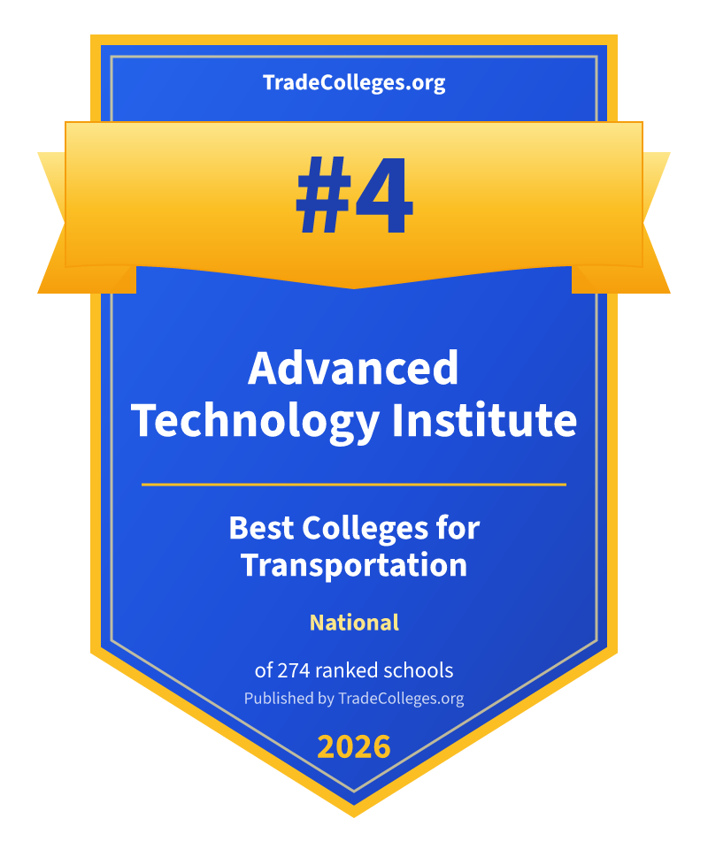 Advanced Technology Institute — #4 of 274 ranked colleges for transportation nationally, TradeColleges.org 2026