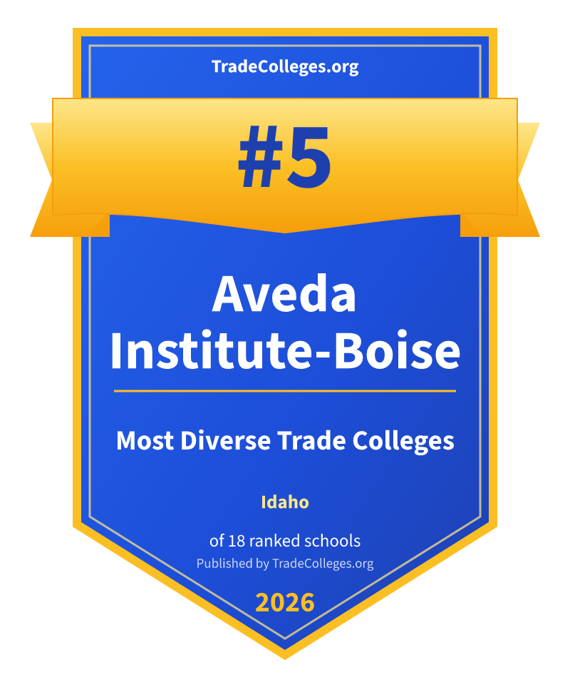 Aveda Institute-Boise — #5 of 18 ranked most diverse trade colleges in Idaho, TradeColleges.org 2026