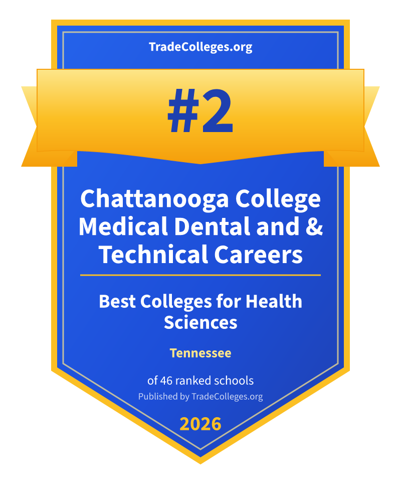 Chattanooga College Medical Dental and & Technical Careers — #2 of 46 ranked colleges for health sciences in Tennessee, TradeColleges.org 2026