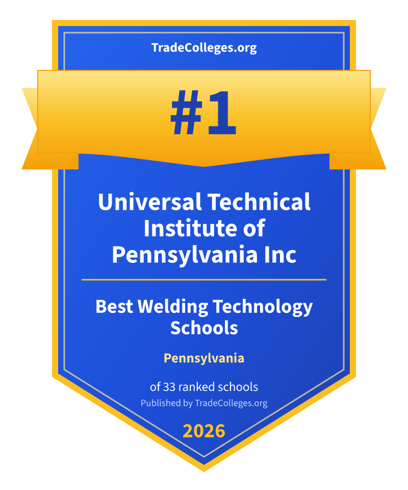 Universal Technical Institute of Pennsylvania Inc — #1 of 33 ranked welding technology schools in Pennsylvania, TradeColleges.org 2026