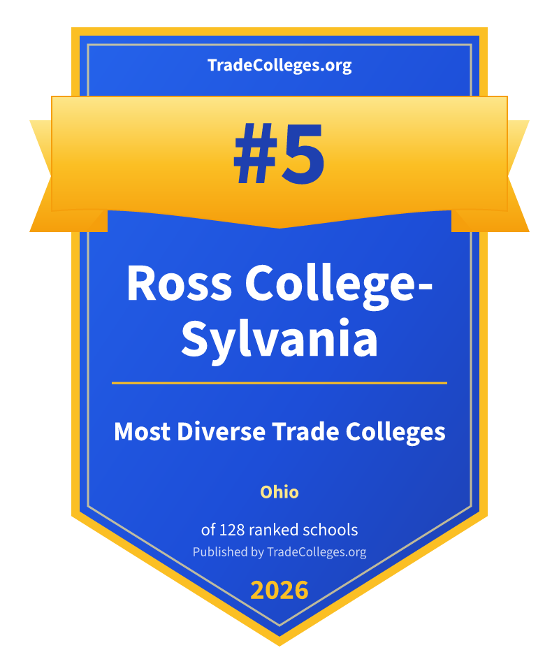 Ross College-Sylvania — #5 of 128 ranked most diverse trade colleges in Ohio, TradeColleges.org 2026