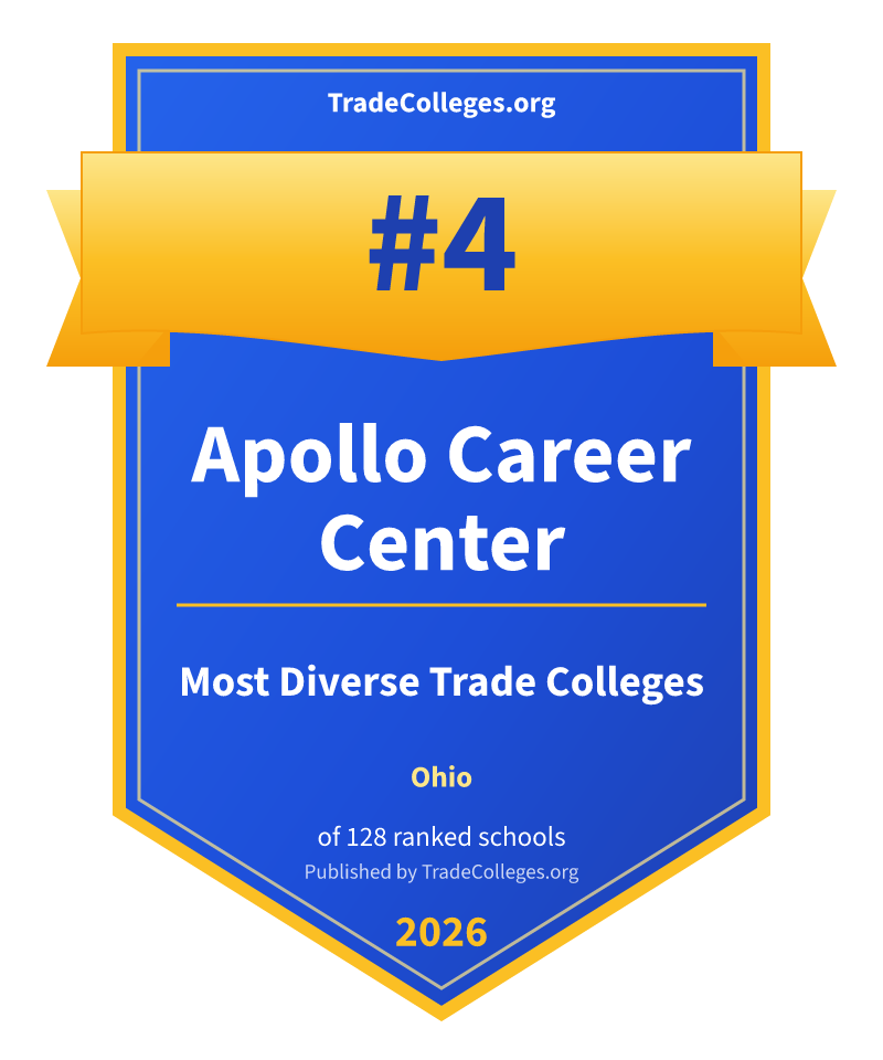 Apollo Career Center — #4 of 128 ranked most diverse trade colleges in Ohio, TradeColleges.org 2026