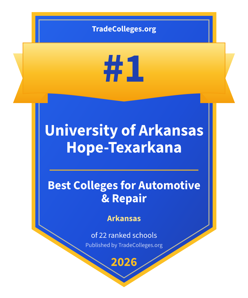 University of Arkansas Hope-Texarkana — #1 of 22 ranked colleges for automotive & repair in Arkansas, TradeColleges.org 2026