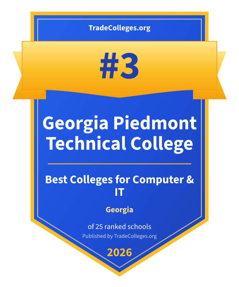 Georgia Piedmont Technical College — #3 of 25 ranked colleges for computer & it in Georgia, TradeColleges.org 2026