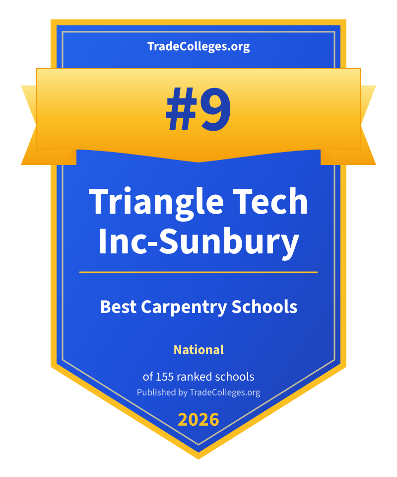 Triangle Tech Inc-Sunbury — #9 of 155 ranked carpentry schools nationally, TradeColleges.org 2026