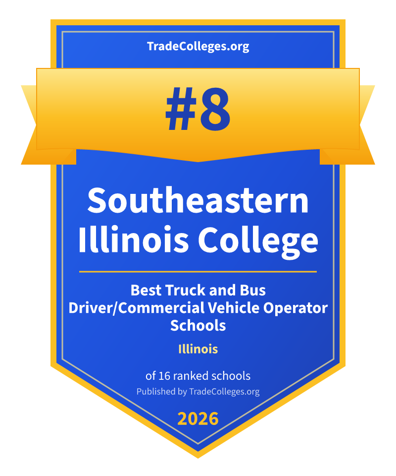 Southeastern Illinois College — #8 of 16 ranked truck and bus driver/commercial vehicle operator schools in Illinois, TradeColleges.org 2026