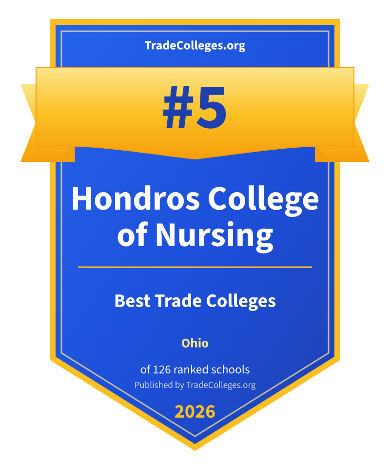 Hondros College of Nursing — #5 of 126 ranked trade colleges in Ohio, TradeColleges.org 2026