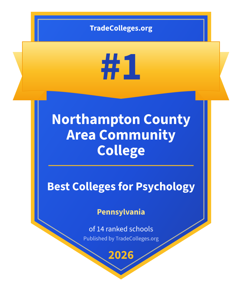 Northampton County Area Community College — #1 of 14 ranked colleges for psychology in Pennsylvania, TradeColleges.org 2026