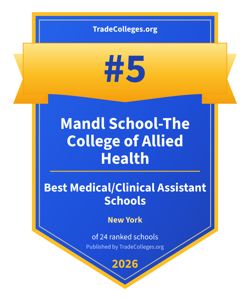 Mandl School-The College of Allied Health — #5 of 24 ranked medical/clinical assistant schools in New York, TradeColleges.org 2026