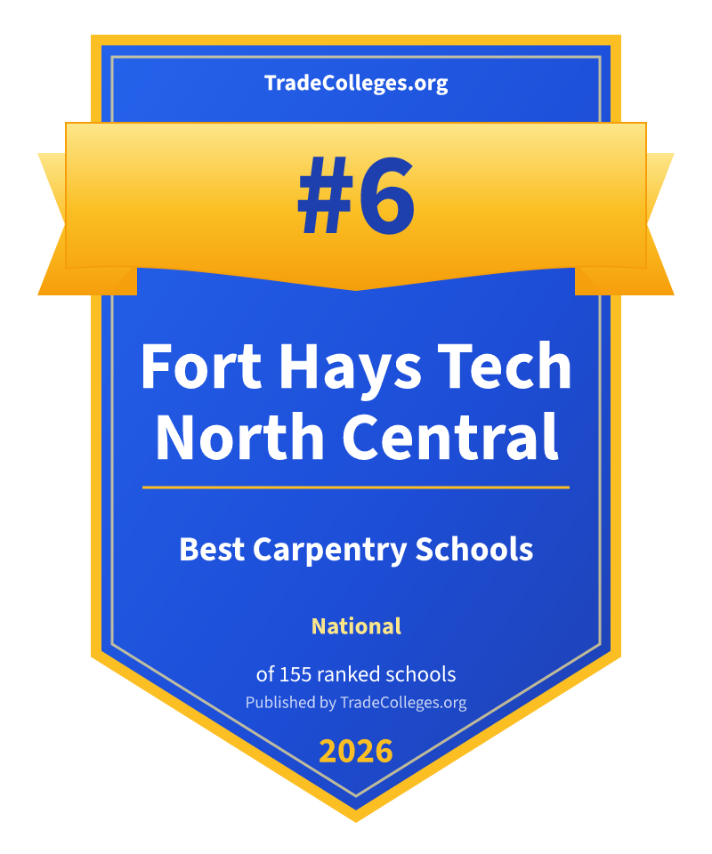 Fort Hays Tech North Central — #6 of 155 ranked carpentry schools nationally, TradeColleges.org 2026